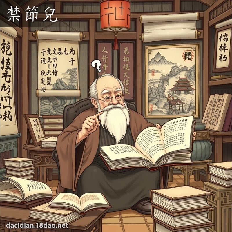 禁节儿 - 国语大辞典配图