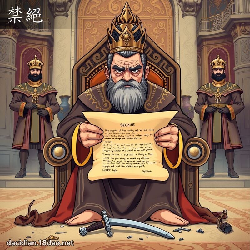 禁绝 - 国语大辞典配图