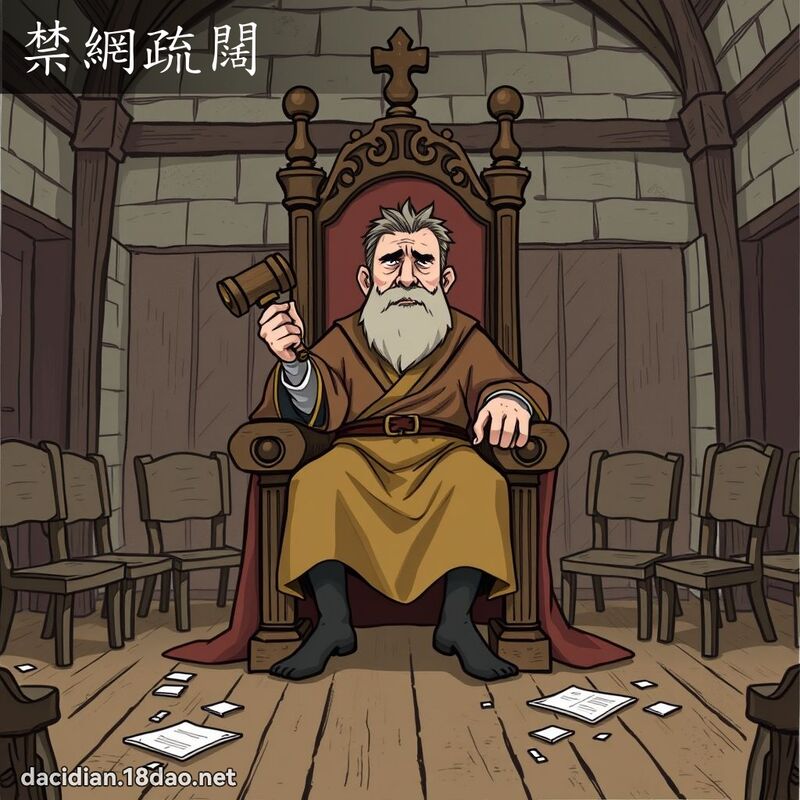 禁網疏闊 - 國語大辭典配圖