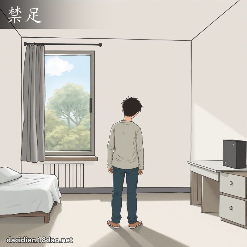 禁足 - 國語大辭典配圖