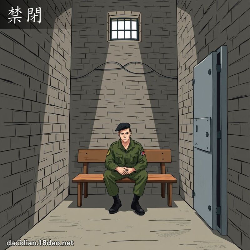 禁闭 - 国语大辞典配图