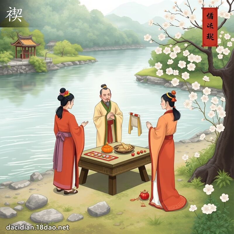 禊 - 国语大辞典配图