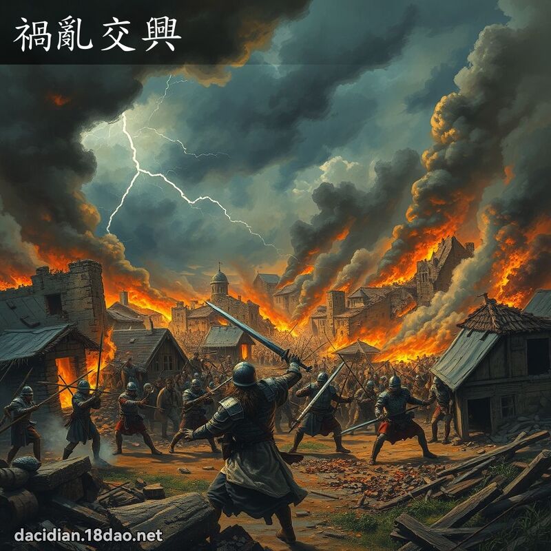 祸乱交兴 - 国语大辞典配图