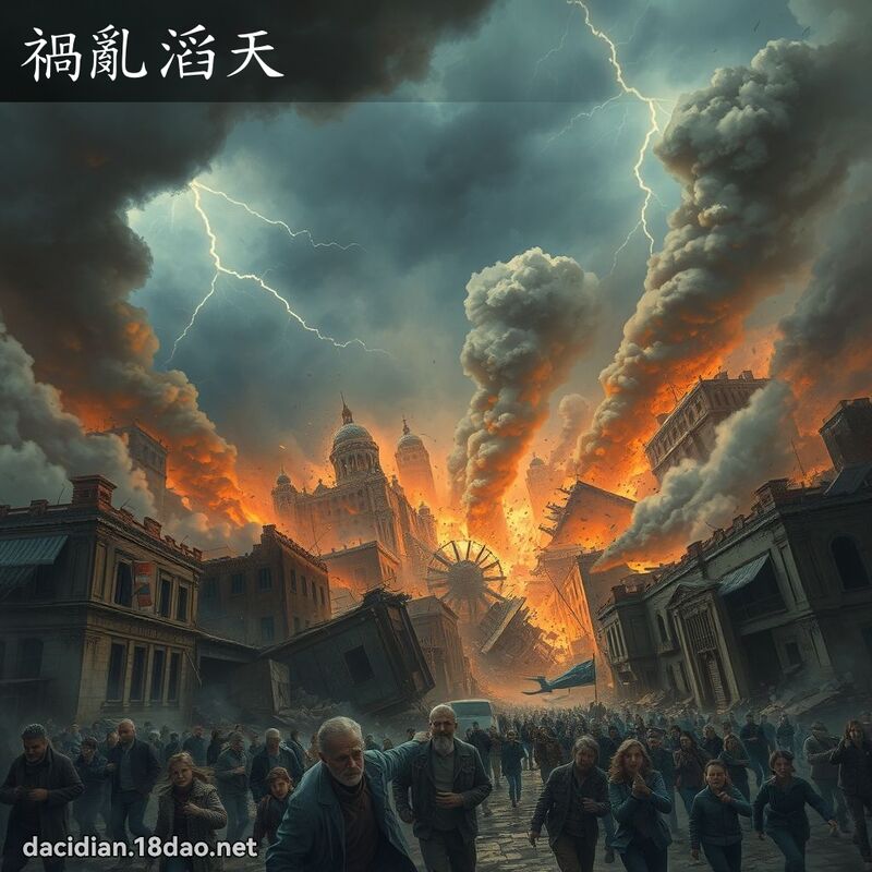 祸乱滔天 - 国语大辞典配图