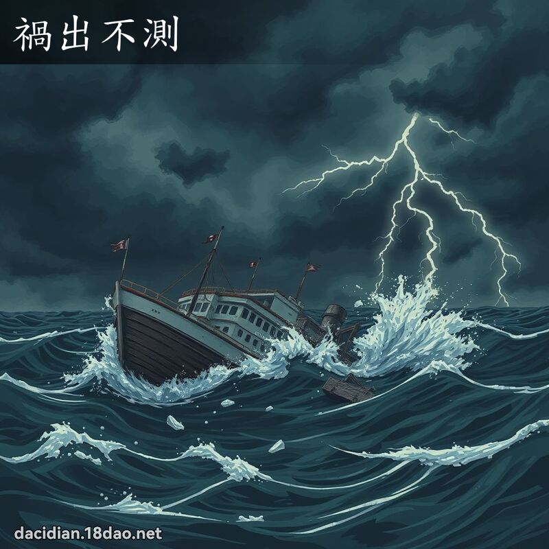 禍出不測 - 國語大辭典配圖