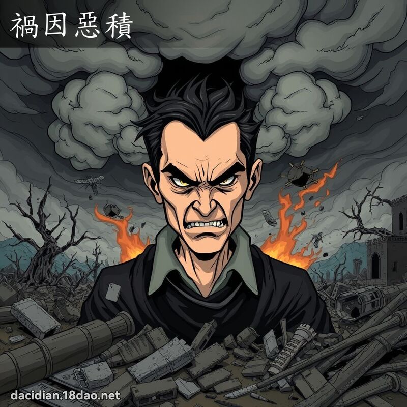 禍因惡積 - 國語大辭典配圖