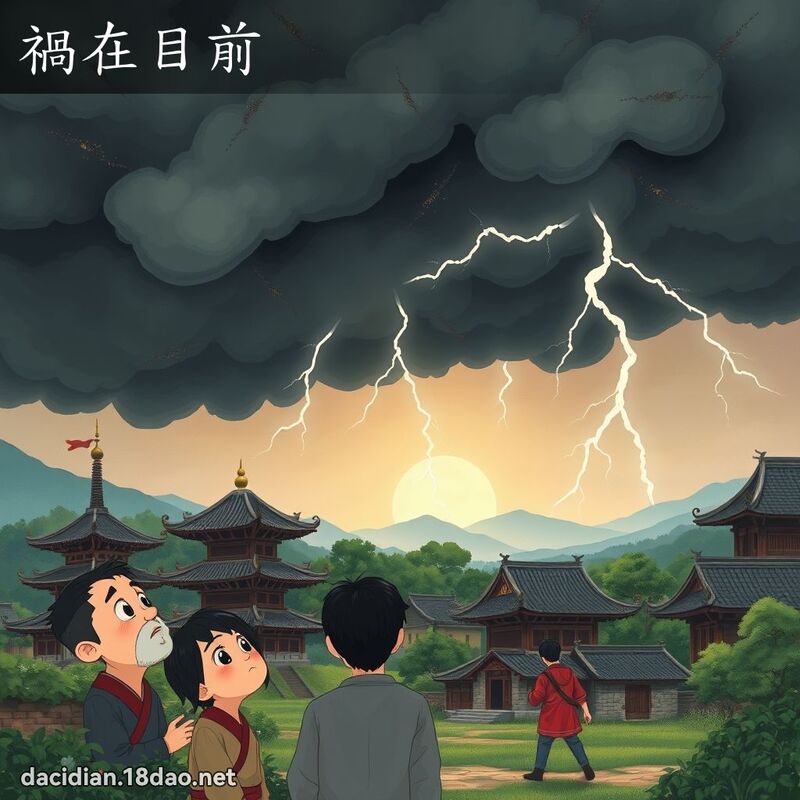 祸在目前 - 国语大辞典配图