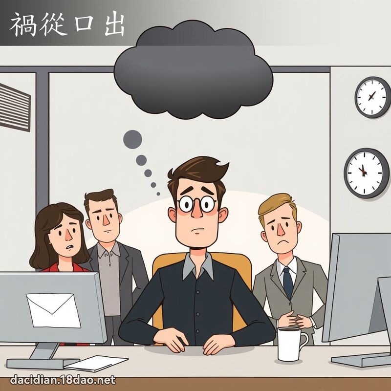 祸从口出 - 国语大辞典配图