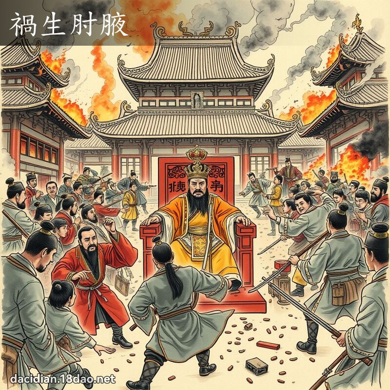 禍生肘腋 - 國語大辭典配圖