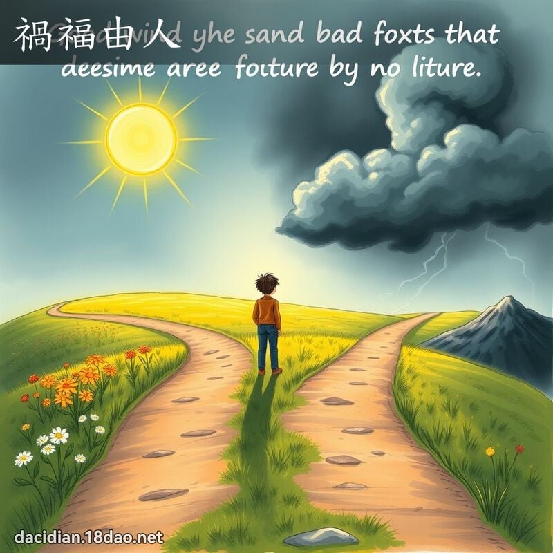 禍福由人 - 國語大辭典配圖