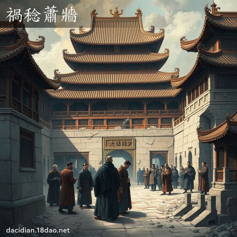 禍稔蕭牆 - 國語大辭典配圖