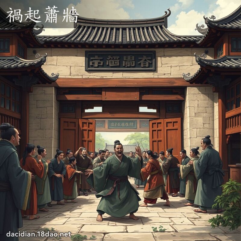 祸起萧墙 - 国语大辞典配图