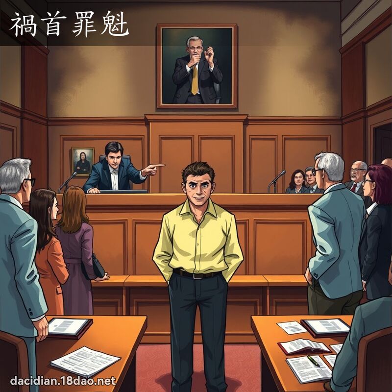 禍首罪魁 - 國語大辭典配圖