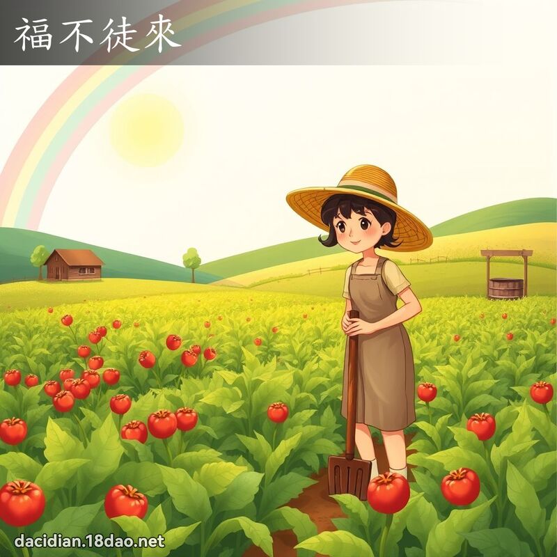 福不徒来 - 国语大辞典配图