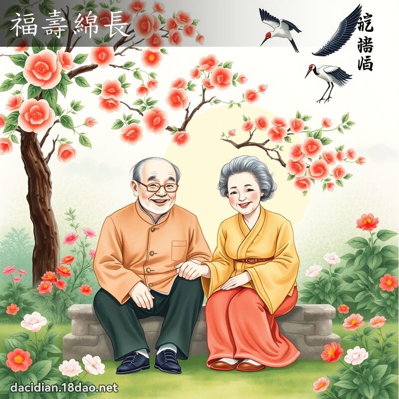 福壽綿長 - 國語大辭典配圖
