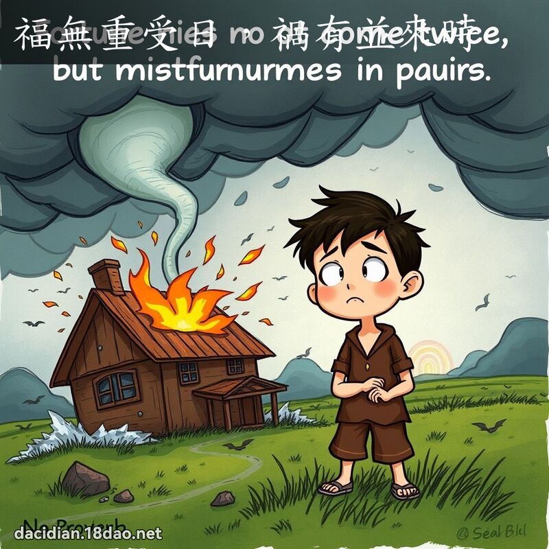 福無重受日，禍有並來時 - 國語大辭典配圖