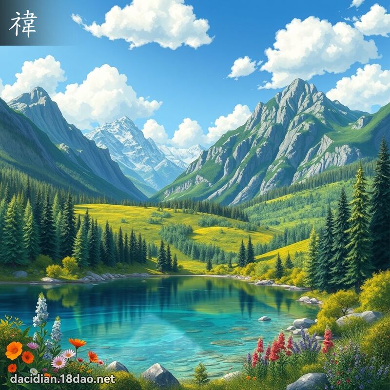 禕 - 國語大辭典配圖