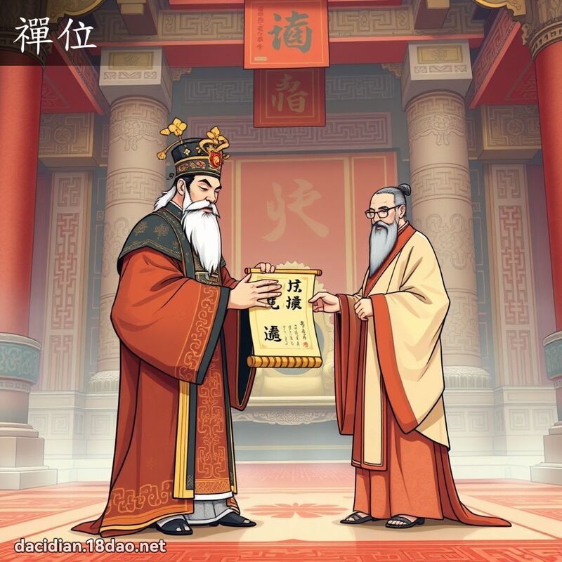 禪位 - 国语大辞典配图