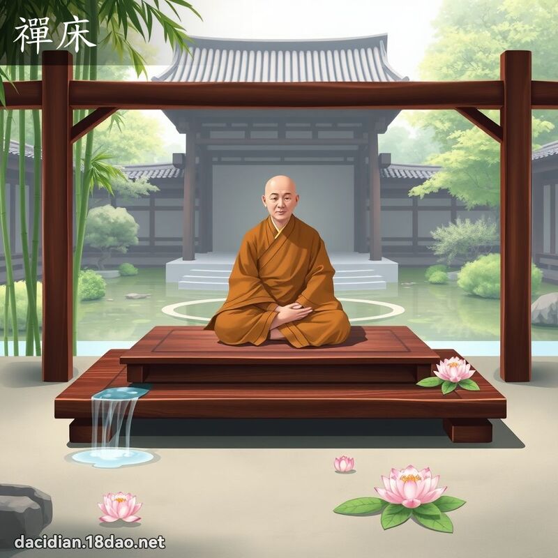 禪床 - 國語大辭典配圖