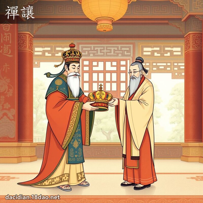 禪讓 - 國語大辭典配圖