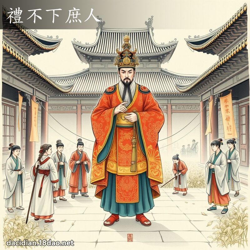 礼不下庶人 - 国语大辞典配图