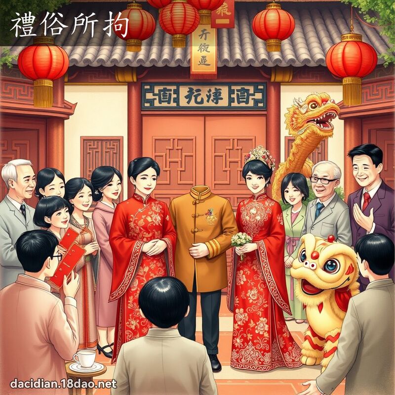礼俗所拘 - 国语大辞典配图