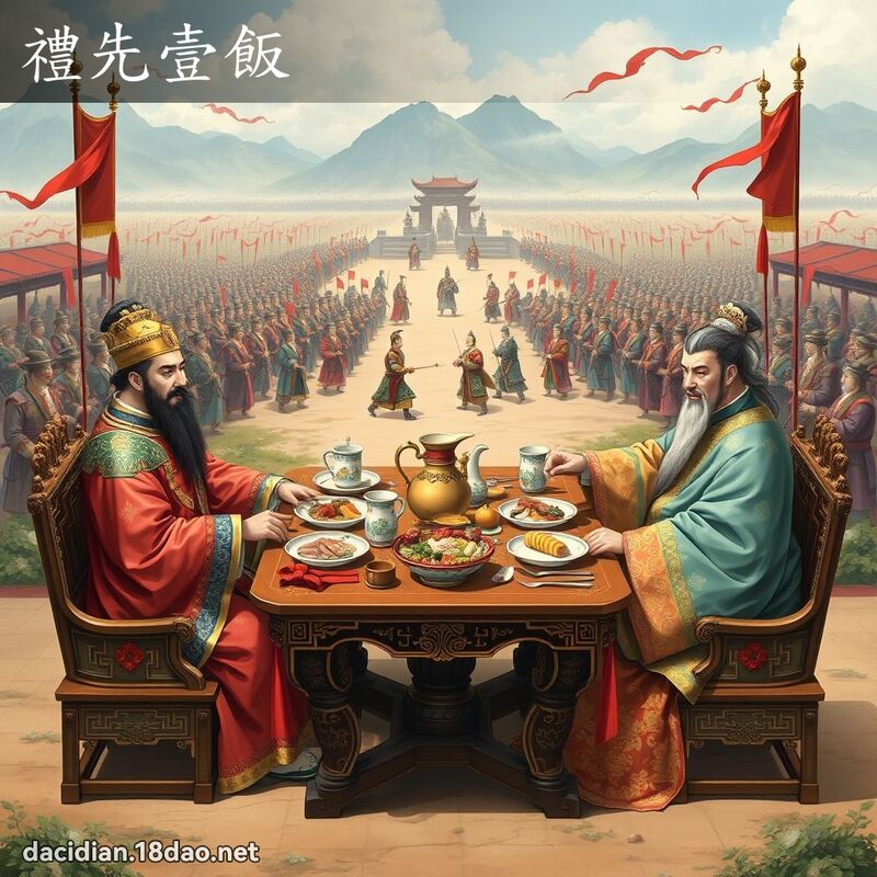 礼先壹饭 - 国语大辞典配图