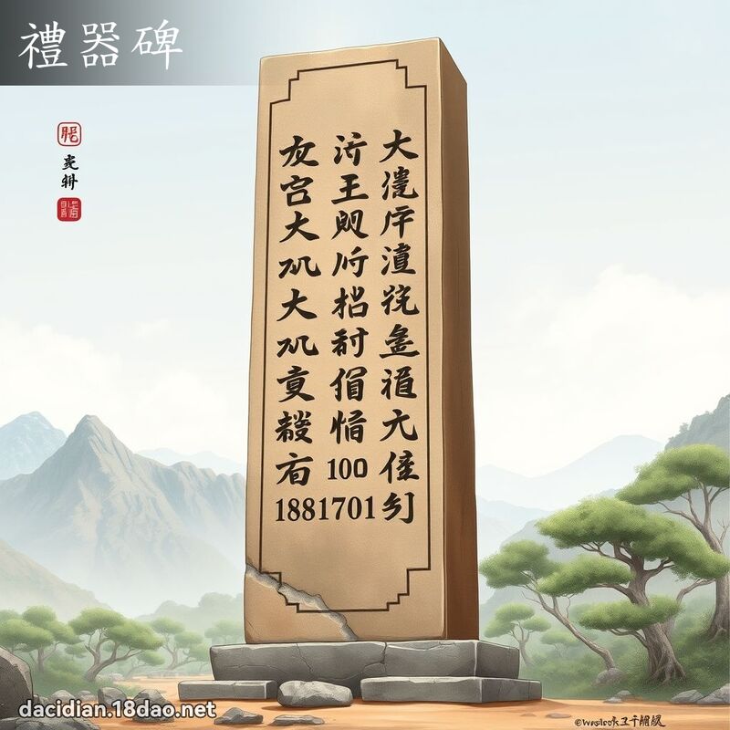 禮器碑 - 國語大辭典配圖