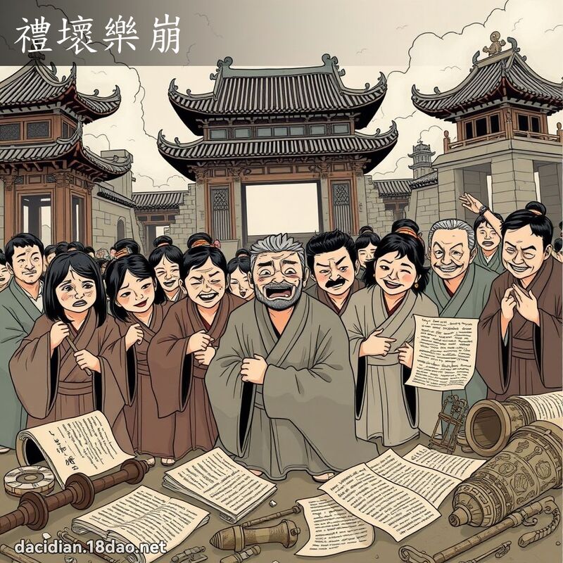 禮壞樂崩 - 國語大辭典配圖