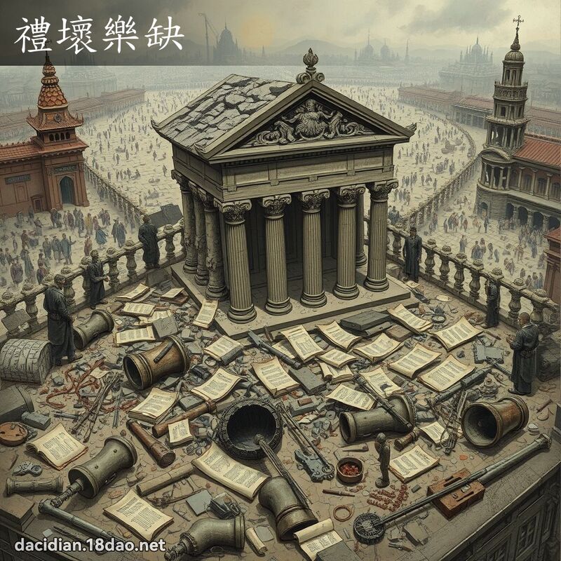 礼坏乐缺 - 国语大辞典配图