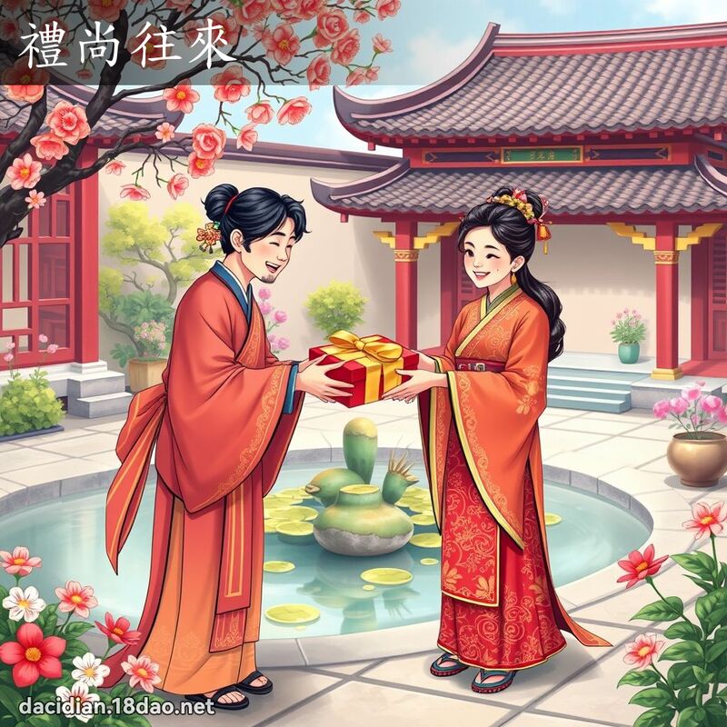 禮尚往來 - 國語大辭典配圖