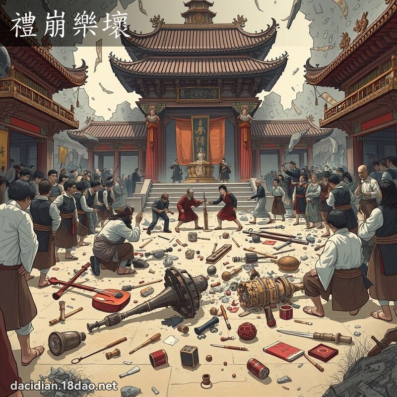 禮崩樂壞 - 國語大辭典配圖