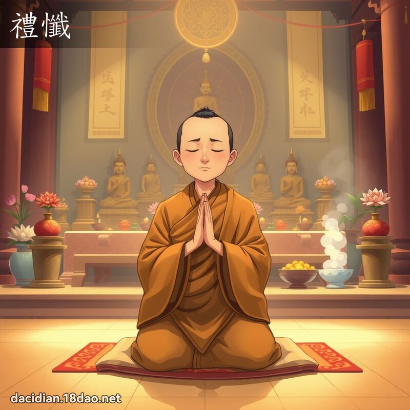 礼懺 - 国语大辞典配图