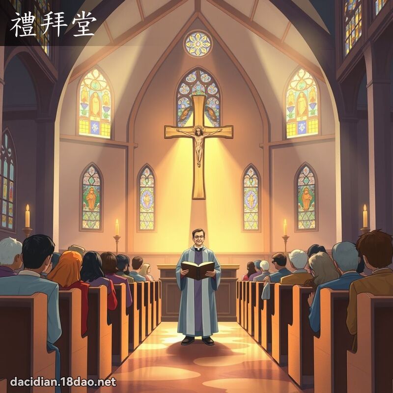 禮拜堂 - 國語大辭典配圖