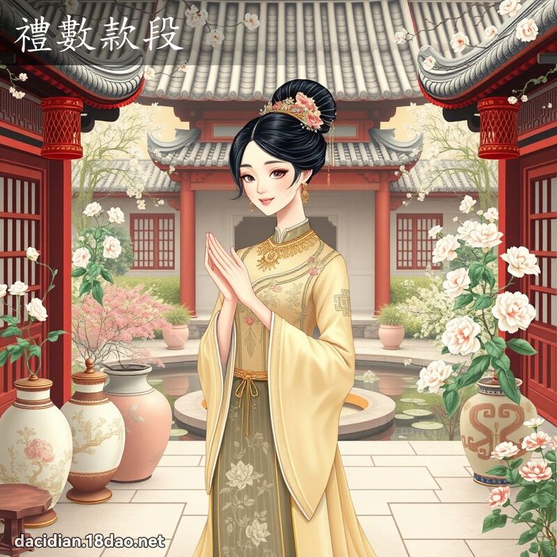 禮數款段 - 國語大辭典配圖