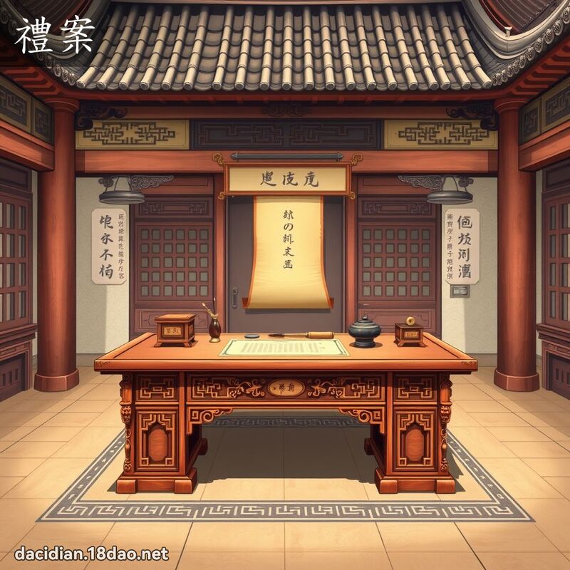 禮案 - 國語大辭典配圖