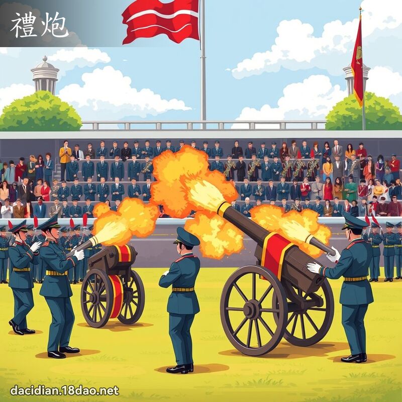 礼炮 - 国语大辞典配图