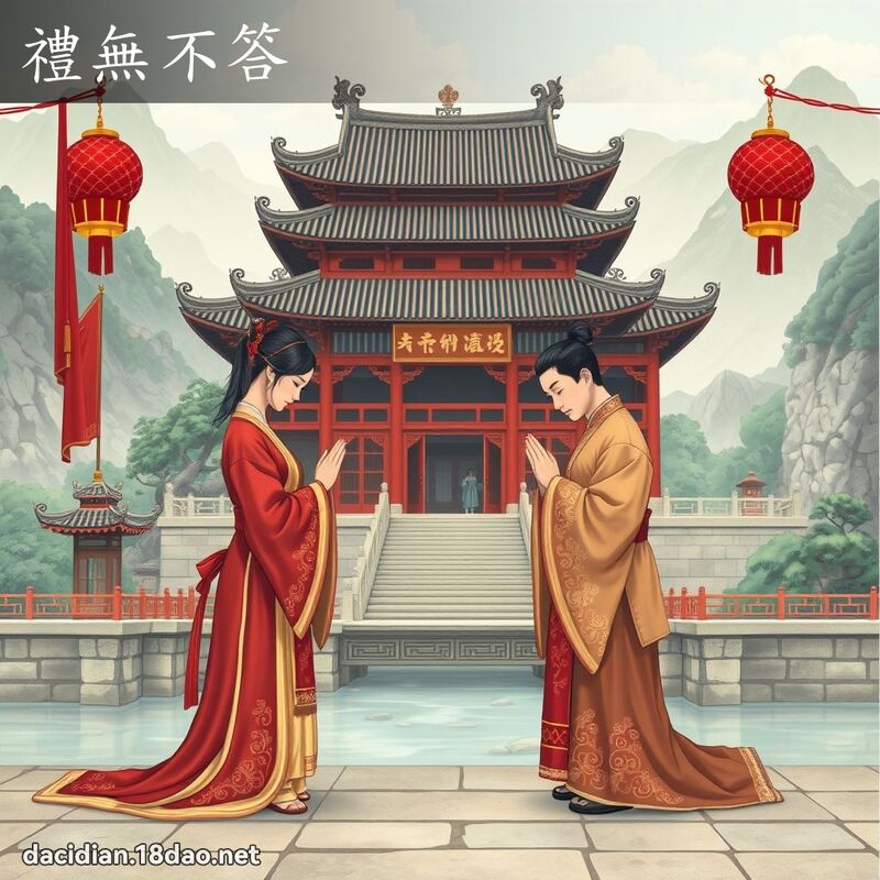 禮無不答 - 國語大辭典配圖