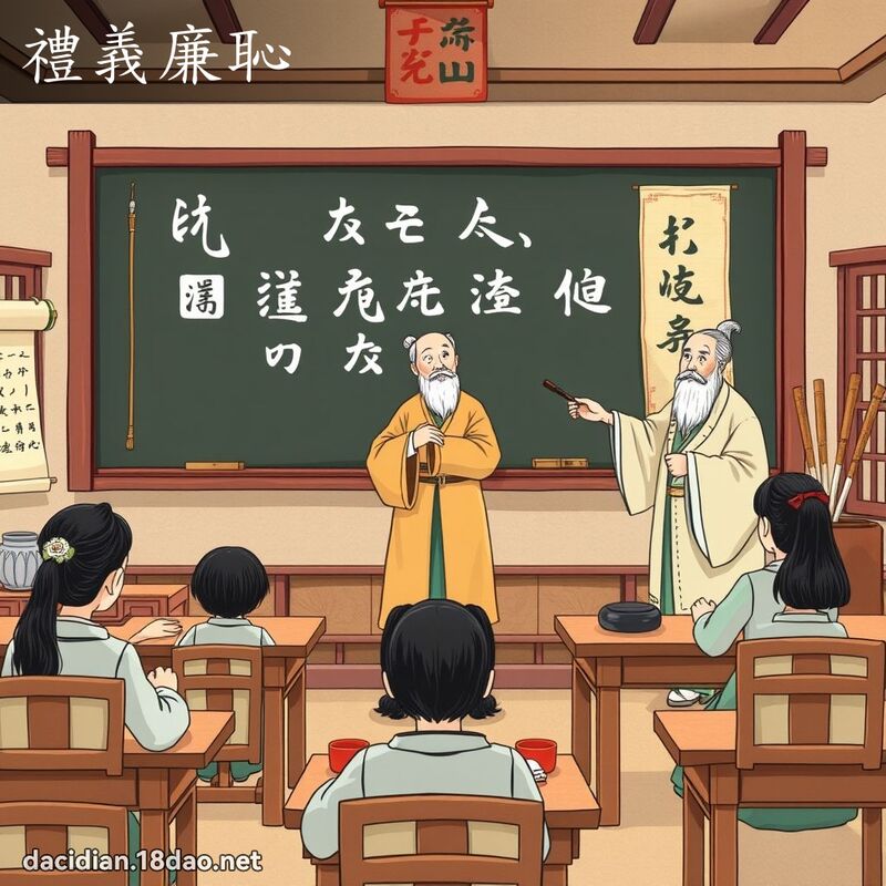 礼义廉耻 - 国语大辞典配图