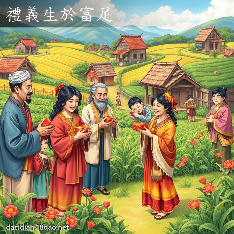 礼义生於富足 - 国语大辞典配图