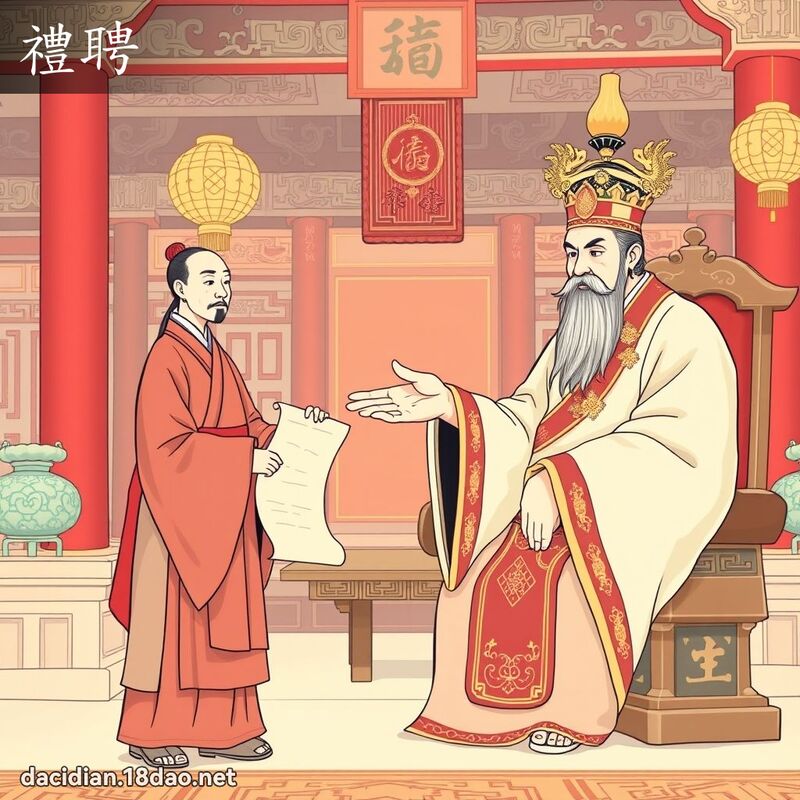 礼聘 - 国语大辞典配图