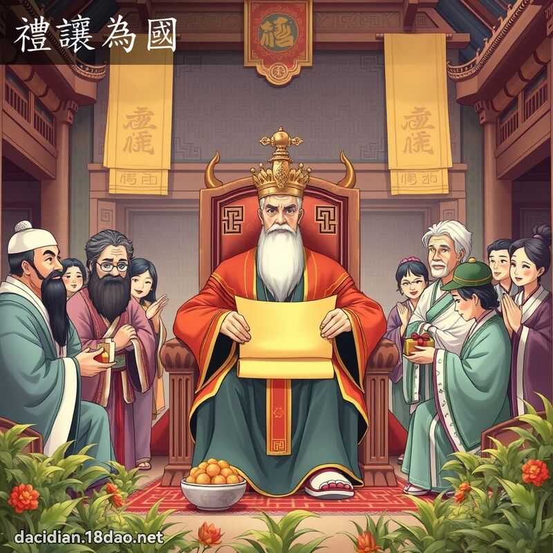 禮讓為國 - 國語大辭典配圖