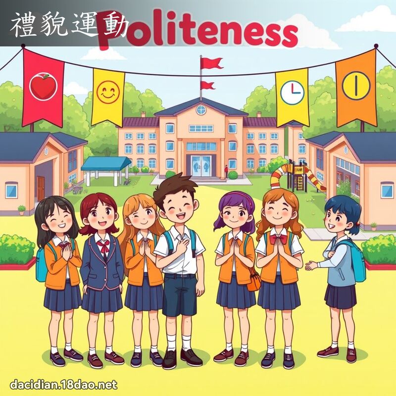 禮貌運動 - 國語大辭典配圖