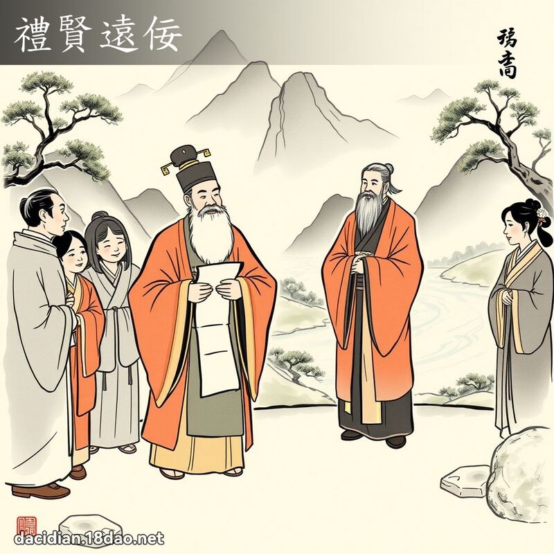 禮賢遠佞 - 國語大辭典配圖