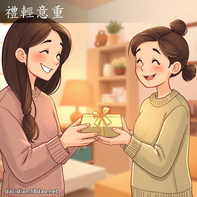 禮輕意重 - 國語大辭典配圖