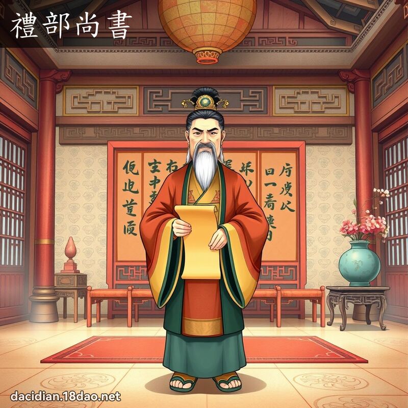 禮部尚書 - 國語大辭典配圖
