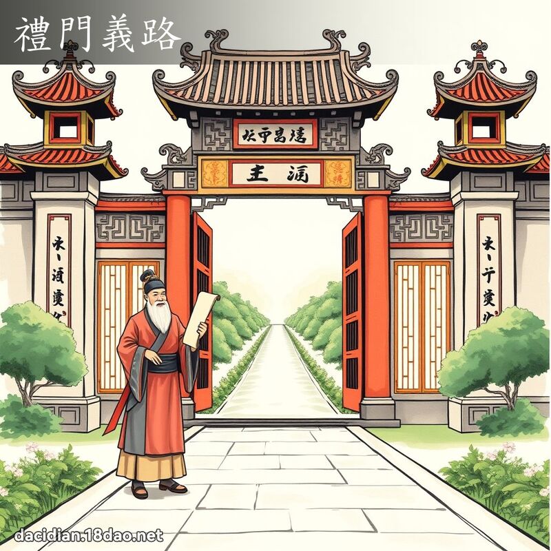 禮門義路 - 國語大辭典配圖