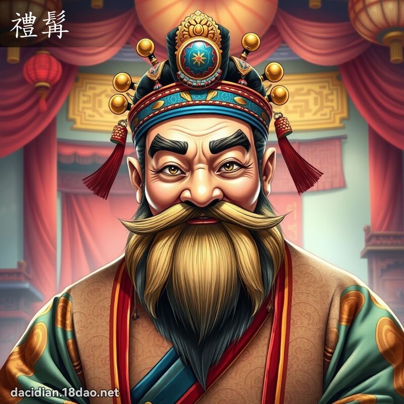 禮髯 - 國語大辭典配圖