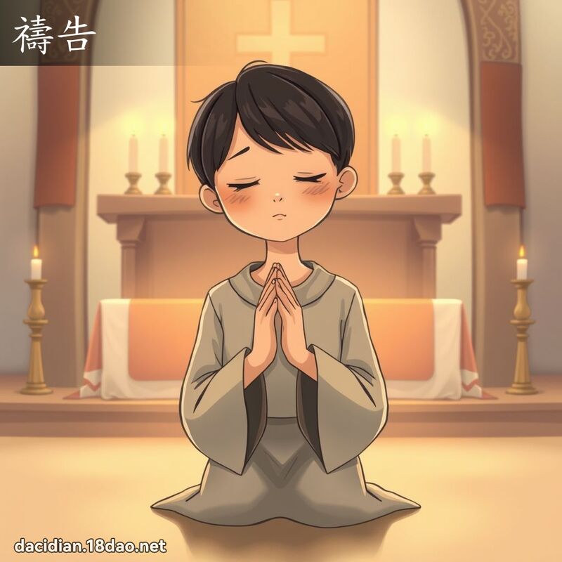 祷告 - 国语大辞典配图