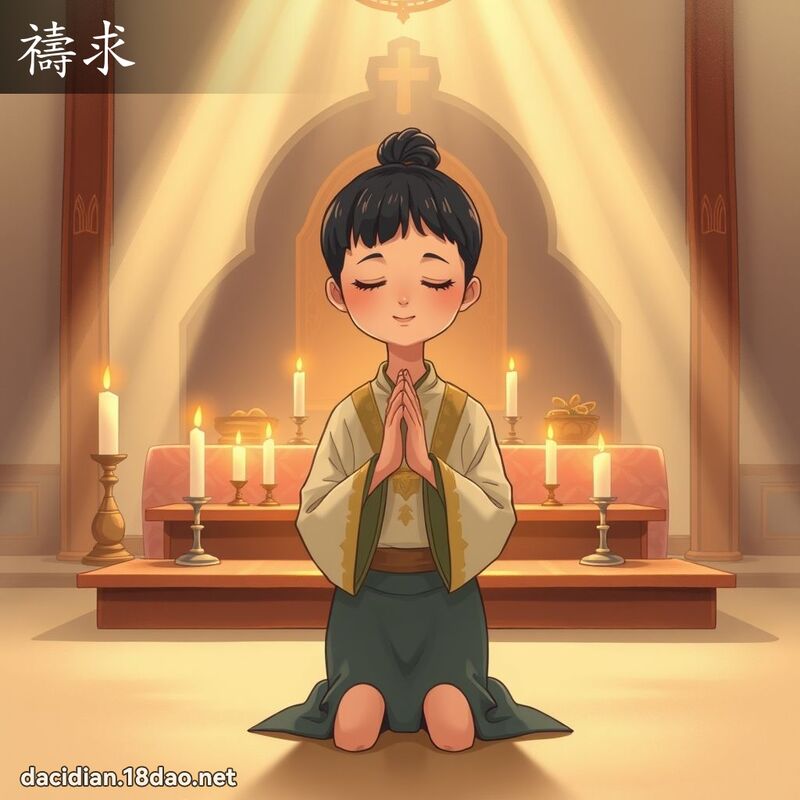 祷求 - 国语大辞典配图